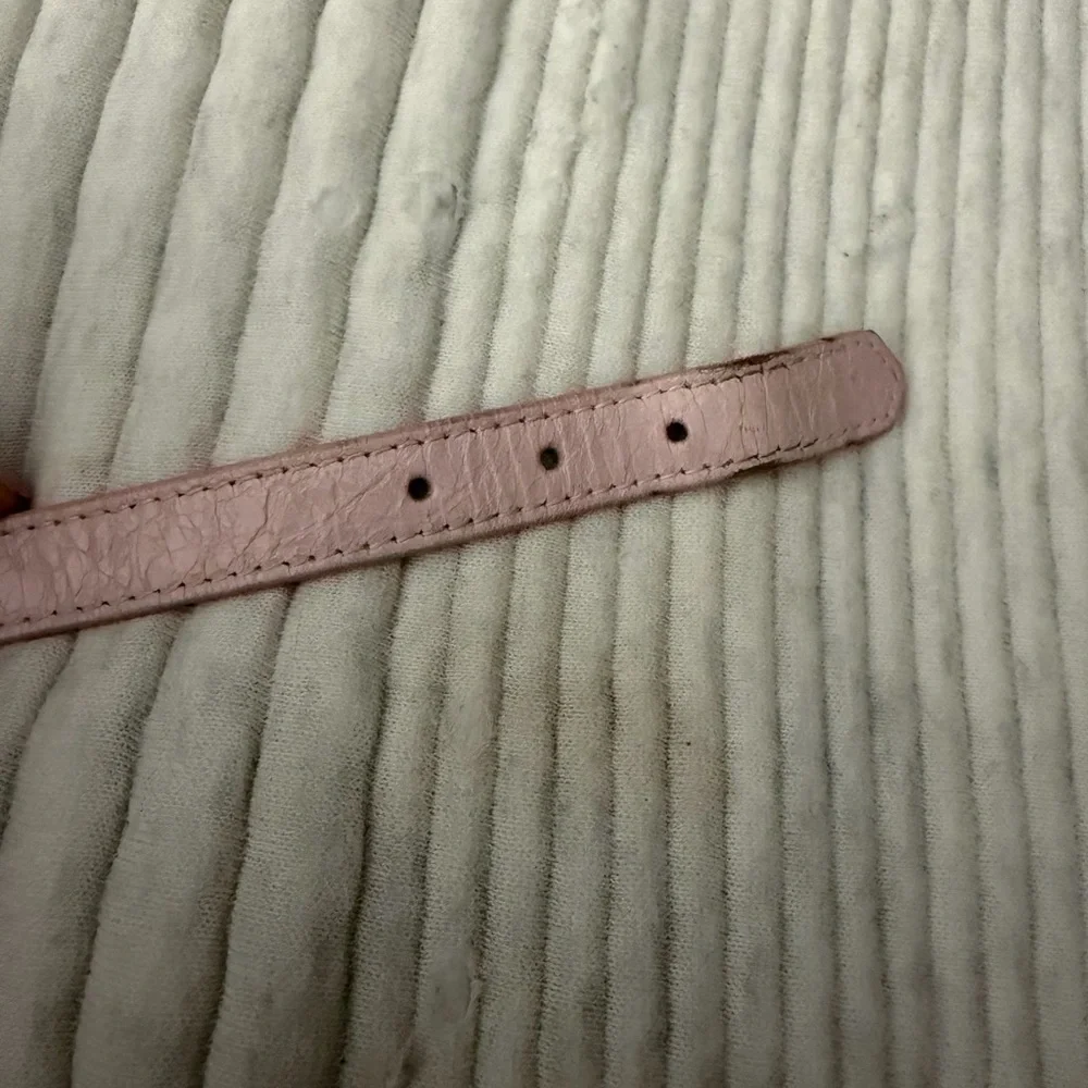 AUTHENTIC Balenciaga Light Pink Bracelet with Silver Buckle - Picture 6 of 9